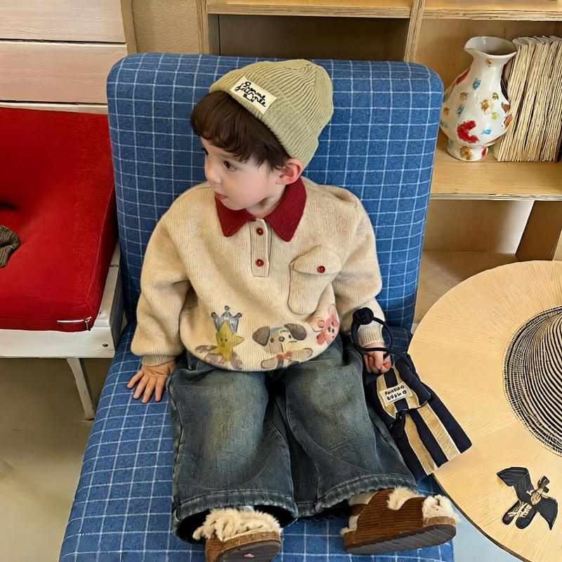 Winter Clothing 1 Year Old - Maglione caldo e spesso per ragazzi,