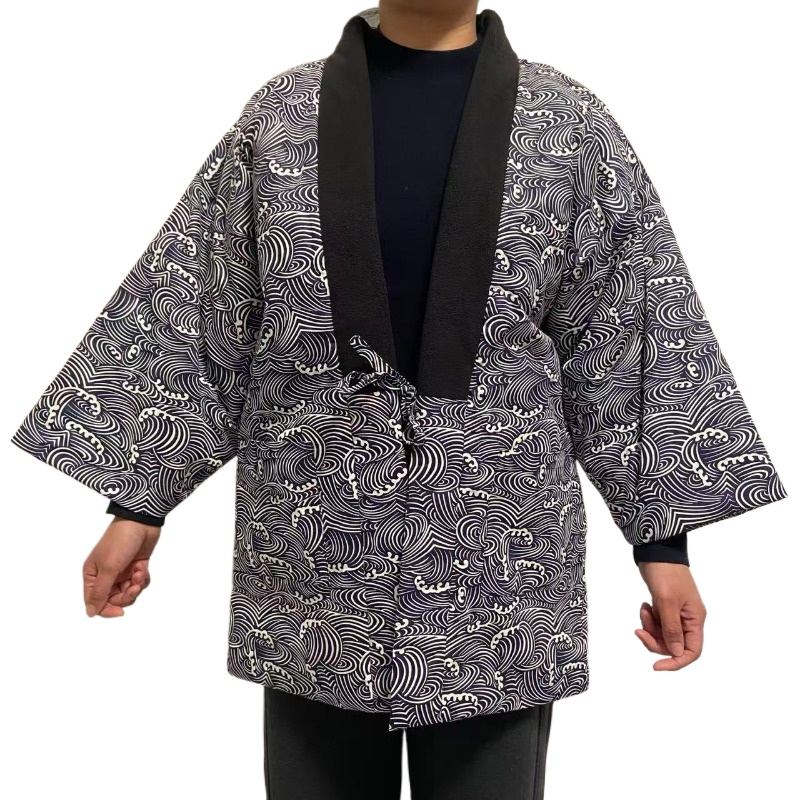 Traditional Winter Japanese Clothing - Giacca Hanten Tradizionale Giapponese Unisex, Cappotto