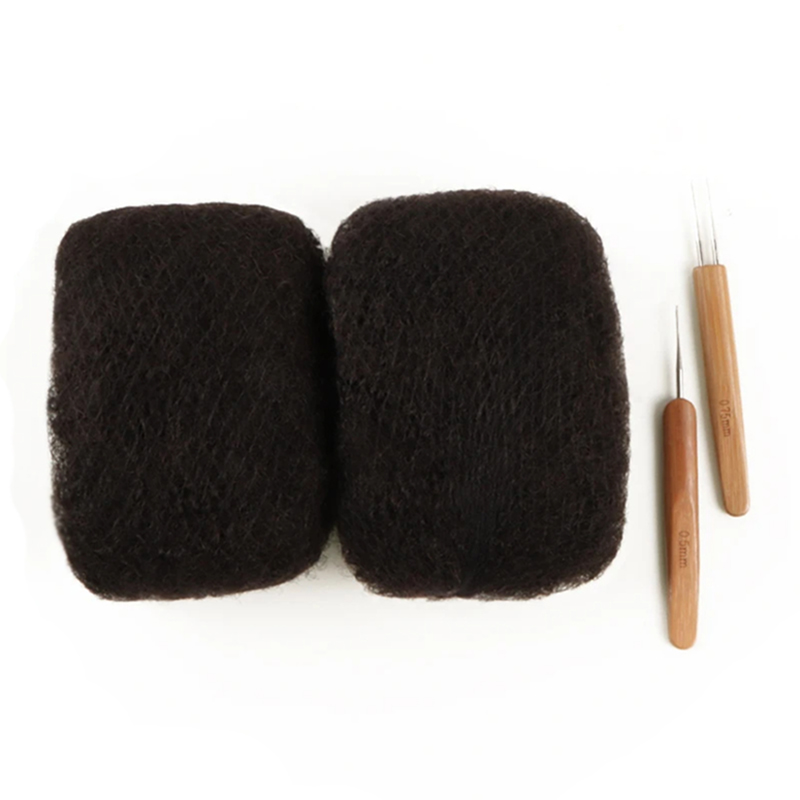 Winter Clothing Bundle - Capelli umani ricci afro crespi sfusi