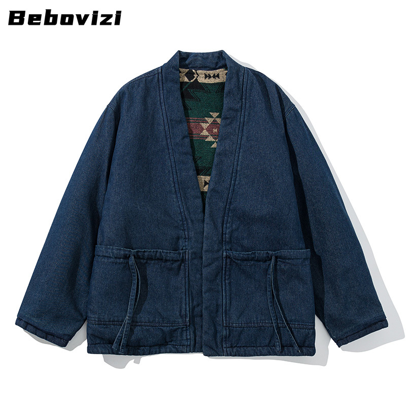 Traditional Winter Japanese Clothing - Cappotto reversibile vintage moda Kimono Haori