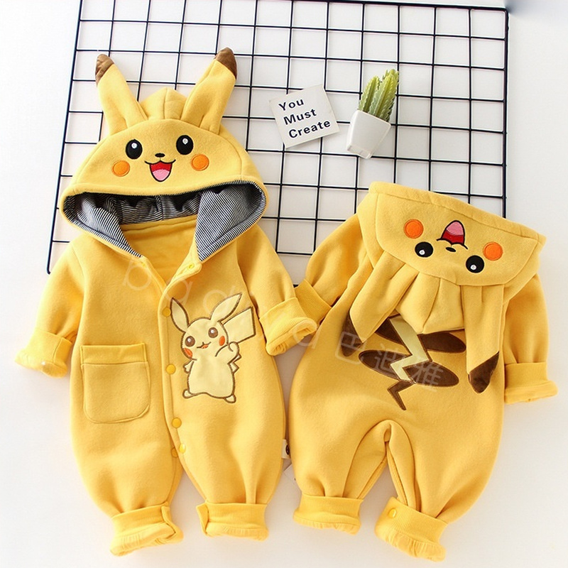 Winter Clothing 1 Year Old - Pigiama Cartoon Pocket Monsters per Neonati,