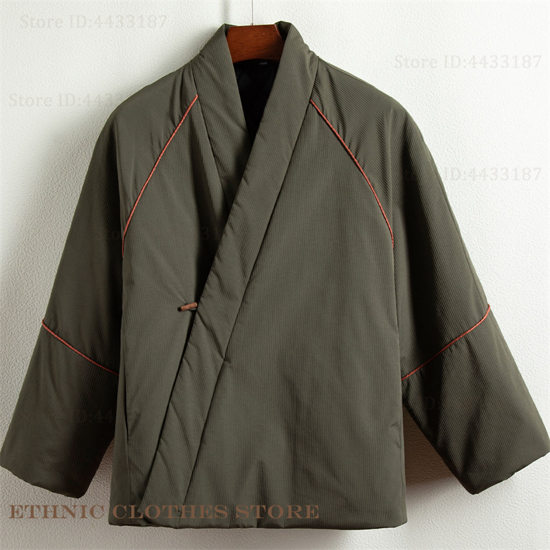 Traditional Winter Japanese Clothing - Di grandi Dimensioni 3XL 4XL Giacca