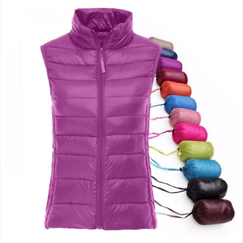Down Vest Ultralight - Autunno della molla delle donne 90%