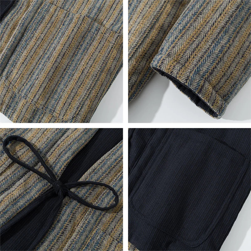 Giacca kimono a righe stile gi - Traditional Winter Japanese Clothing recensione e prezzo