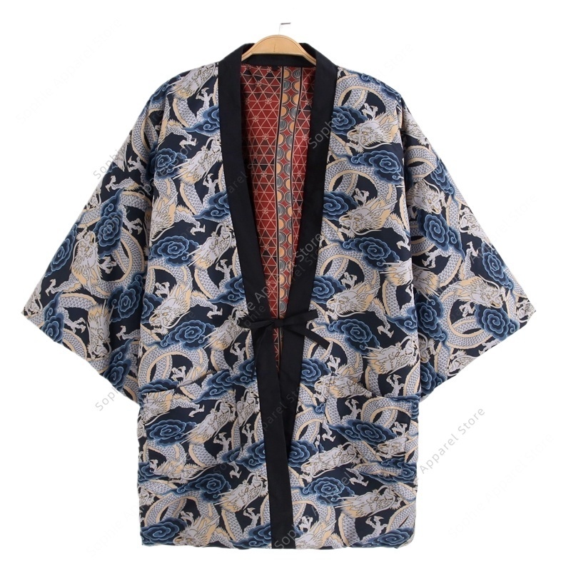 Cappotto Hanten con stampa dra - Traditional Winter Japanese Clothing recensione e prezzo
